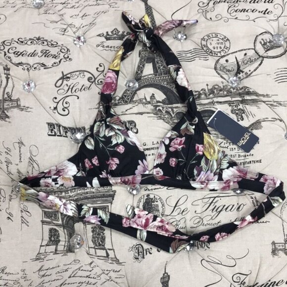 Rachel Rachel Roy Floral Print Bikini Swim Top - Picture 2 of 5
